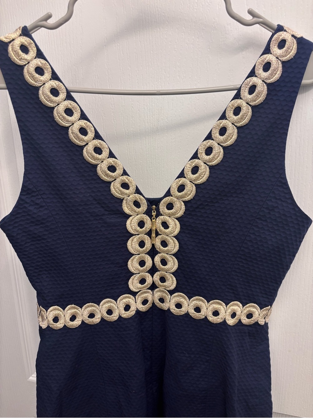 Lilly Pulitzer True Navy Esme Shift Dress Size 2 - Picture 4 of 8
